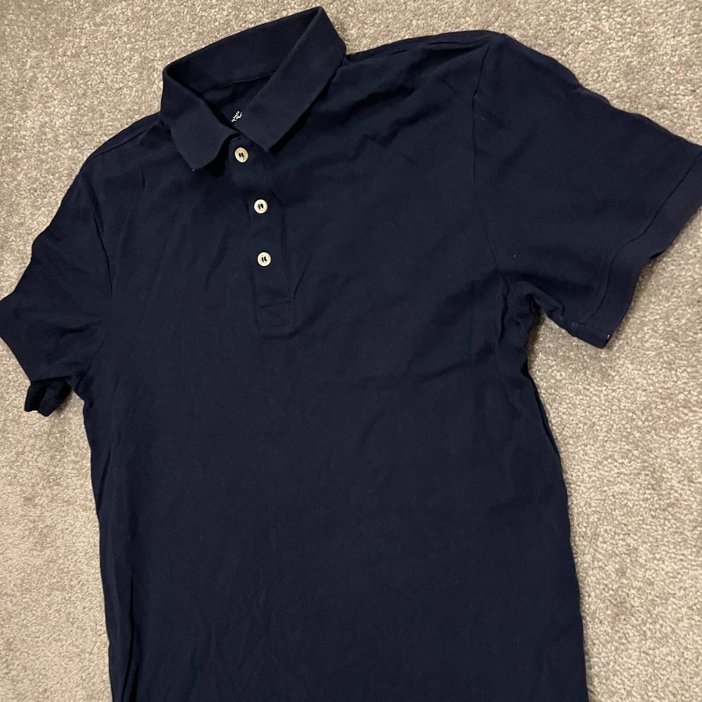 H&M Mens Polo Tshirt - size M - dark blue